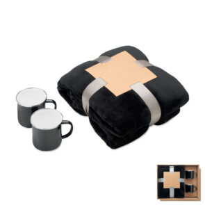 Poklon set flis deka i 2 šalice