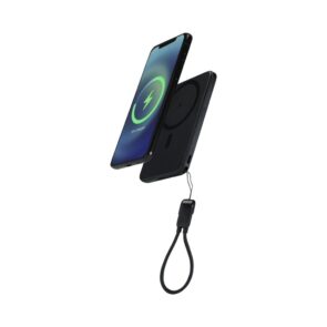 Magnetski powerbank 5000 mAh s trakom za nošenje